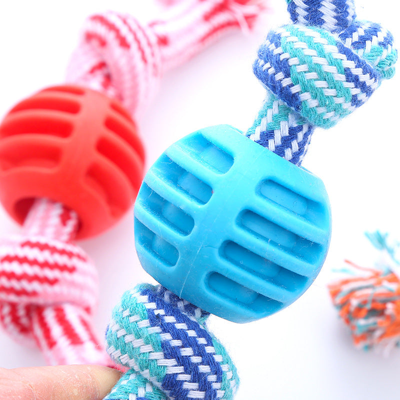 PAWLAND™ Jouet Corde Double Noeud Dentaire