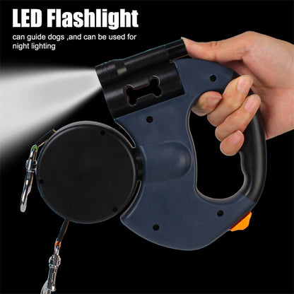 PAWLAND™ Laisse Rétractable Double LED
