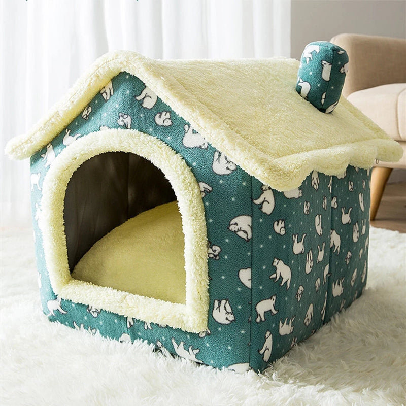 PAWLAND™ Lit Maison Quatre Saisons