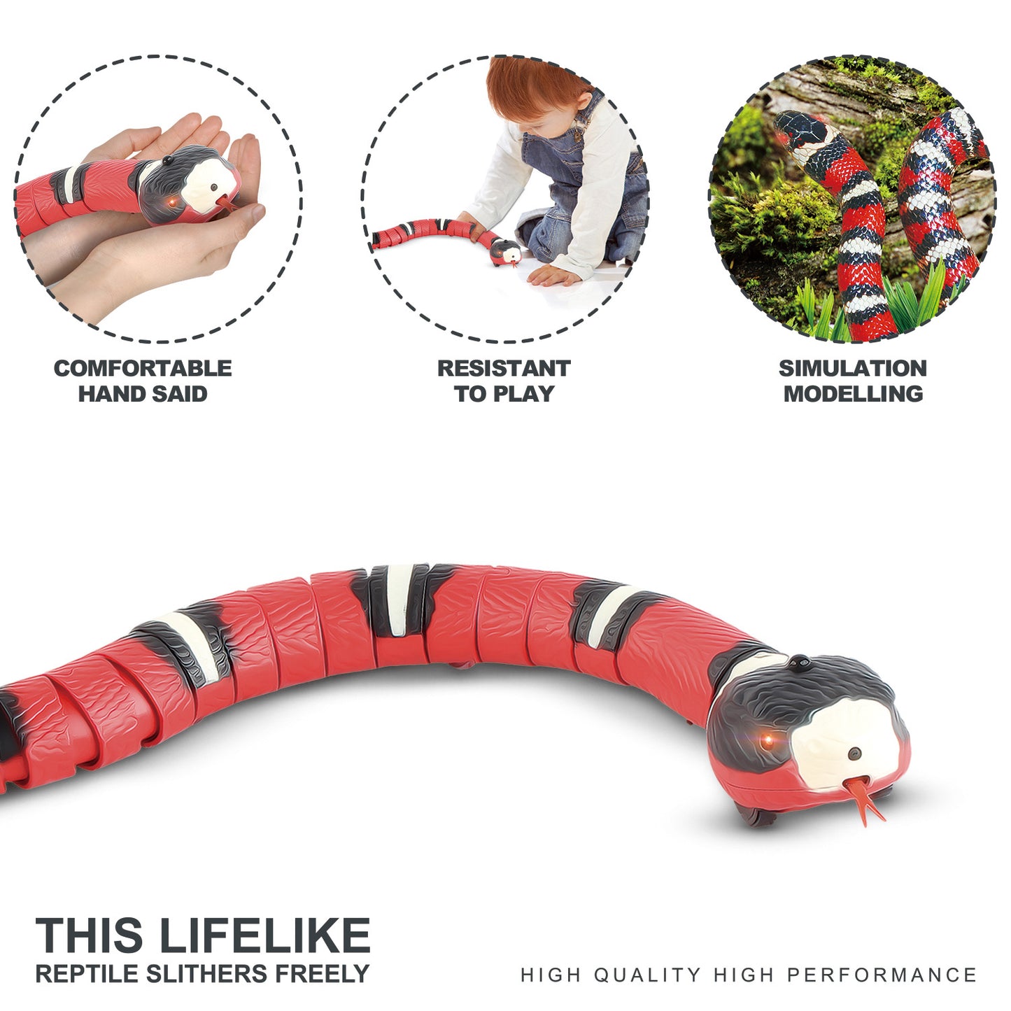 PAWLAND™ Jouet Serpent Intelligent Interactif