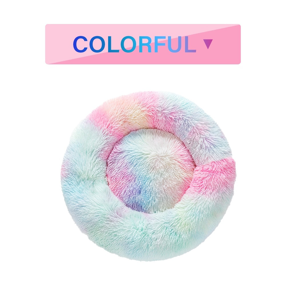 PAWLAND™ Lit Donut Apaisant en Peluche