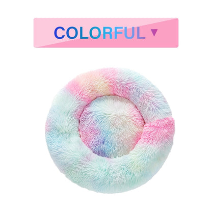 PAWLAND™ Lit Donut Apaisant en Peluche