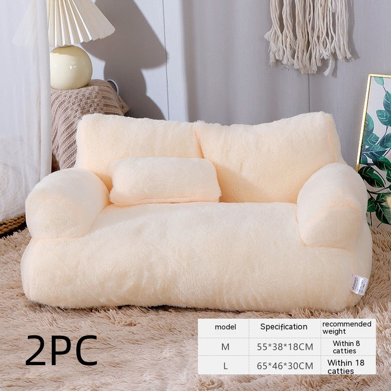 PAWLAND™ Lit Sofa Luxueux en Peluche